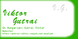 viktor gutrai business card